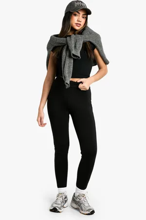 Boohoo Leggings De Tela Jersey Y Tela Doble