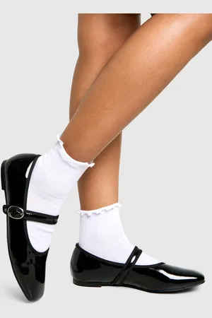 Boohoo Bailarinas De Charol Estilo Mercedita