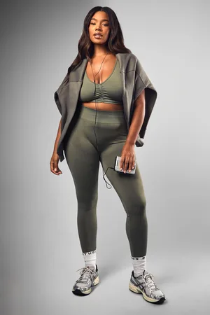 Boohoo Leggings Plus Premium Moldeadores De Trasero Sin Costuras