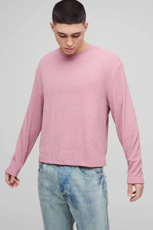 Boohoo Camiseta Oversize Recta Texturizada De Manga Larga