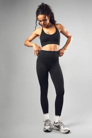 Boohoo Leggings De Canalé Sin Costuras