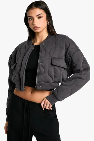 Boohoo Chaqueta Bomber Acolchada Con Estampado De Cebolla