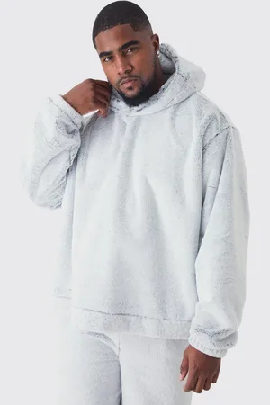 Boohoo Sudadera Plus Oversize Recta Con Capucha A Dos Tonos