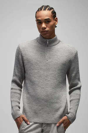 Boohoo Jersey Regular De Punto Y Canalé Con Cuello Alto