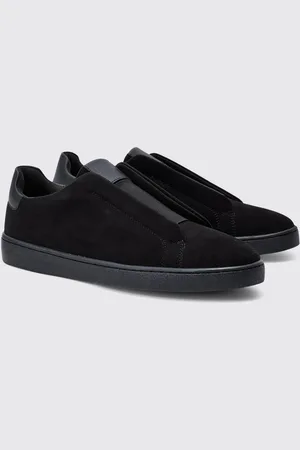 Boohoo Zapatillas Deportivas De Ante Sintético Negras