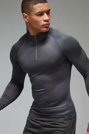 Boohoo Pantalón Man Active Ligero Essentials Deportivo De Ranglán Ajustado Al Músculo Con Cremallera 1/4