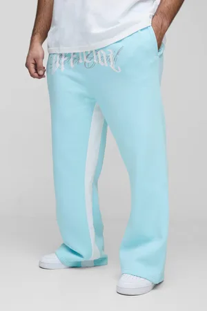 Boohoo Pantalón Deportivo Plus De Campana Holgado Con Bordado Official
