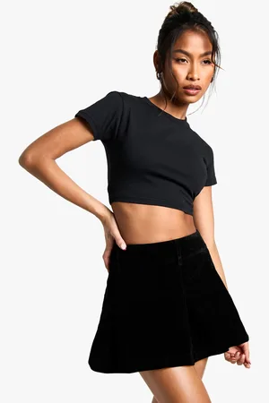 Boohoo Minifalda Plisada De Ante Sintético
