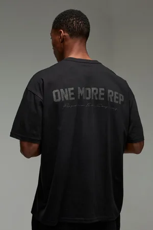 Boohoo Camiseta Man Active Oversize Con Estampado One More Rep