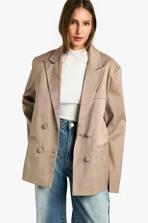 Boohoo Americana Entallada Con Botonadura Doble