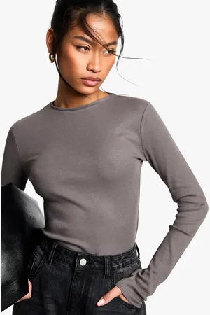Boohoo Pack De 2 Body Básicos De Manga Larga Con Cuello De Caja