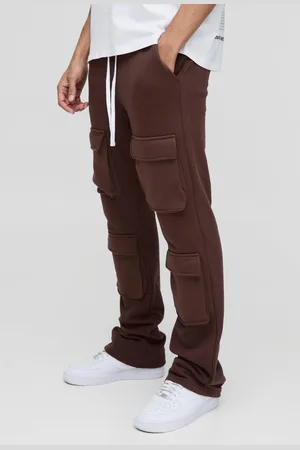 Boohoo Pantalón Deportivo Ajustado De Campana Con Multibolsillos Y Refuerzos