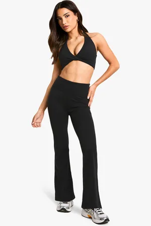 Boohoo Leggings Petite Active Premium De Tiro Alto Acampanados