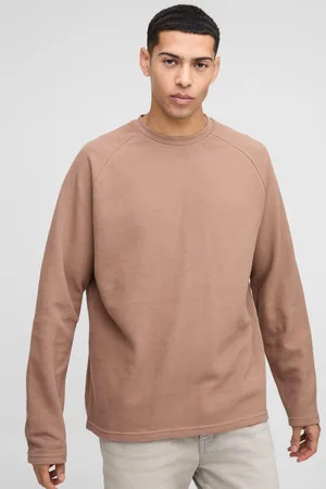 Boohoo Camiseta Oversize De Manga Larga Y Raglán Y Piqué
