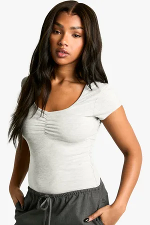 Boohoo Body Camiseta Básico De Manga Corta