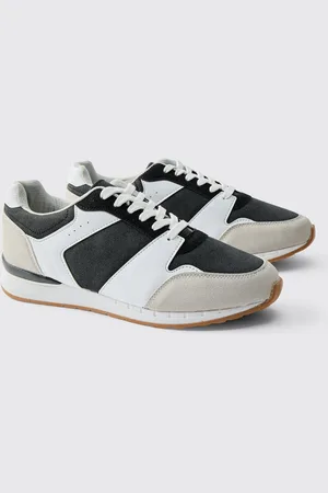 Boohoo Zapatillas Deportivas Gruesas Negras En Contraste