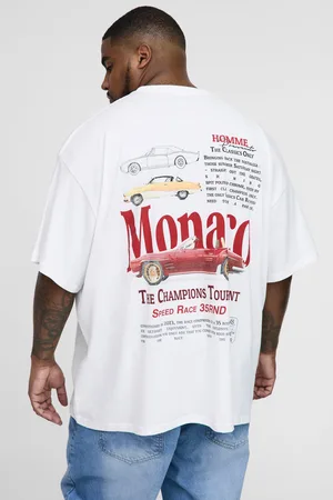 Boohoo Camiseta Plus Oversize Con Estampado Gráfico De Coche Monaco