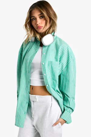 Boohoo Camisa Oversize De Raya Diplomática
