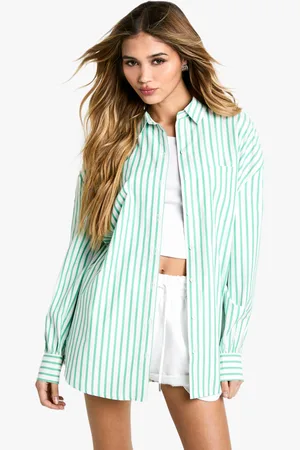 Boohoo Camisa Oversize De Raya Diplomática