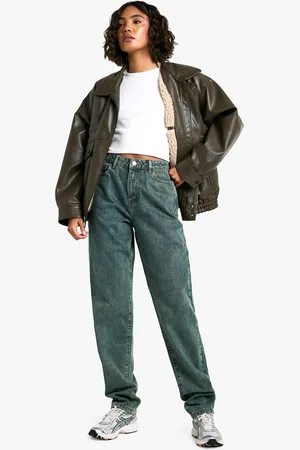 Boohoo Vaqueros Tall Boyfriend Básicos De Tiro Alto