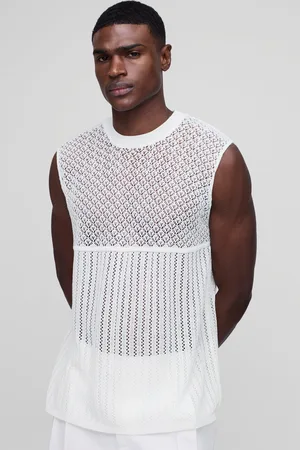 Boohoo Chaleco Regular De Punto Calado