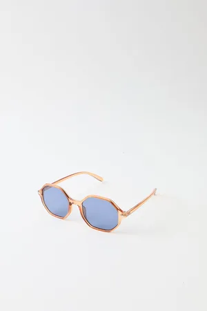 Boohoo Gafas De Sol Naranjas Redondas De Plástico