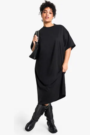 Boohoo Vestido Camiseta Plus Midi Oversize