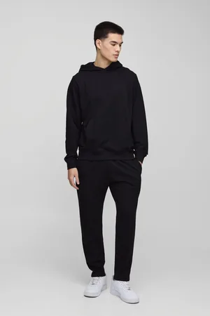 Boohoo Hombre. Conjunto Básico Ligero De Pantalón Deportivo Ajustado Y Sudadera Con Capucha