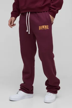 Boohoo Pantalón Deportivo De Campana Ajustado Homme Con Bajo Plegado