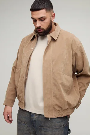 Boohoo Chaqueta Plus Harrington Recta De Ante Sintético