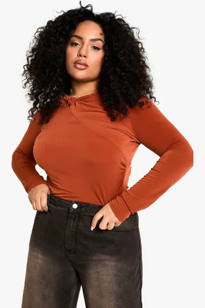 Boohoo Body Plus Fruncido Con Nudo