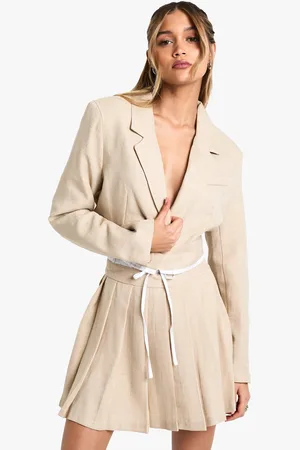 Boohoo Minifalda Entallada De Tela Plisada