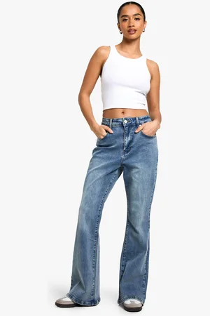 Boohoo Vaqueros Petite De Campana