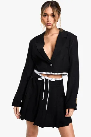 Boohoo Minifalda Entallada De Tela Plisada