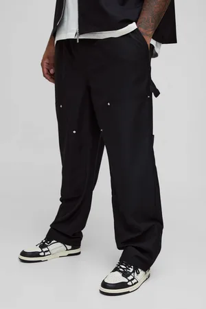 Boohoo Pantalón Plus Estilo Carpintero Entallado Con Cremallera En El Bajo