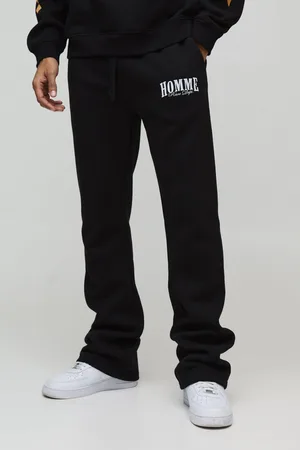 Boohoo Pantalón Deportivo De Campana Ajustado Homme Con Bajo Plegado