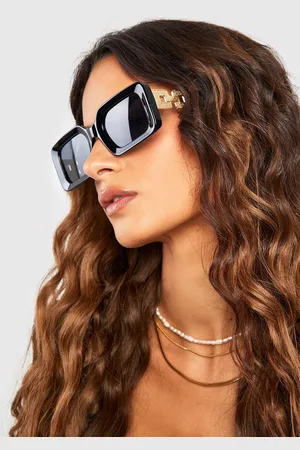 Boohoo Gafas De Sol Rectangulares Con Cadena Lateral