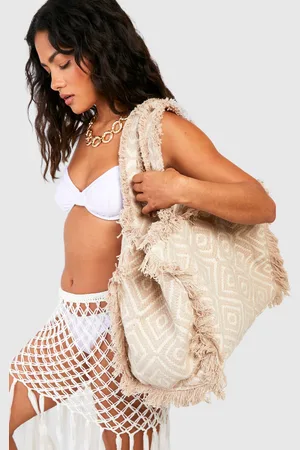 Boohoo Bolso Tote Oversize Para La Playa De Tela