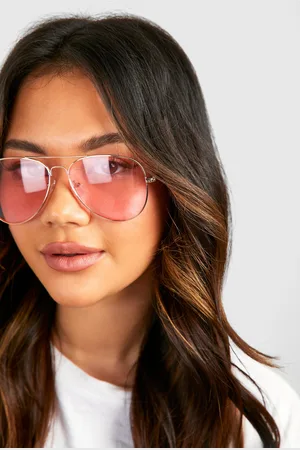 Boohoo Gafas De Sol De Aviador Con Lentes Rosas
