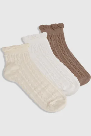 Boohoo Pack De 3 Pares De Calcetines De Punto En Ochos