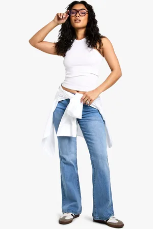 Boohoo Vaqueros Con Abertura Para La Bota