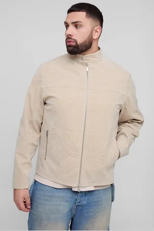 Boohoo Chaqueta Plus Motera De Ante Sintético En Relieve