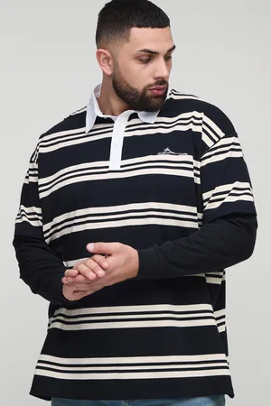 Boohoo Polo Plus Oversize Con Bordado Y Capa Falsa