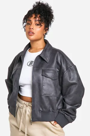Boohoo Chaqueta Plus Bomber De Ante Sintético