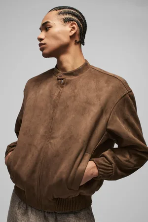 Boohoo Chaqueta Bomber Recta De Ante Sintético