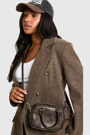 Boohoo Bolso De Mano De Cuero Sintético Con Tachuelas