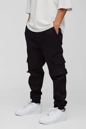 Boohoo Pantalón Cargo Pitillo Con Cintura Elástica Y Botamanga