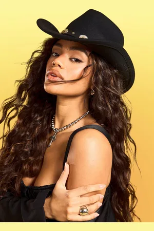 Boohoo Sombrero Vaquero Estilo Western De Fieltro Con Tachuelas