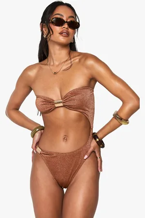 Boohoo Bañador Premium Con Ribete Martillado