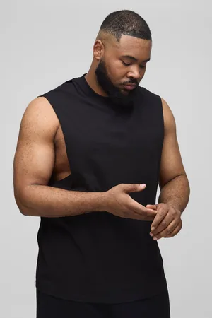 Boohoo Top Sin Mangas Plus Básico Con Sisa Ancha